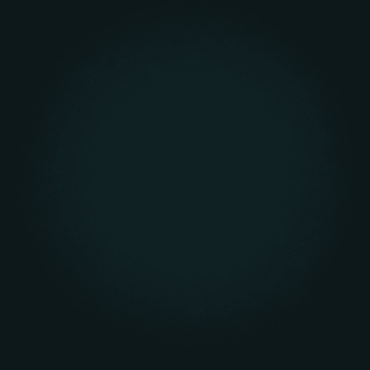 BRIXES teal radial glow